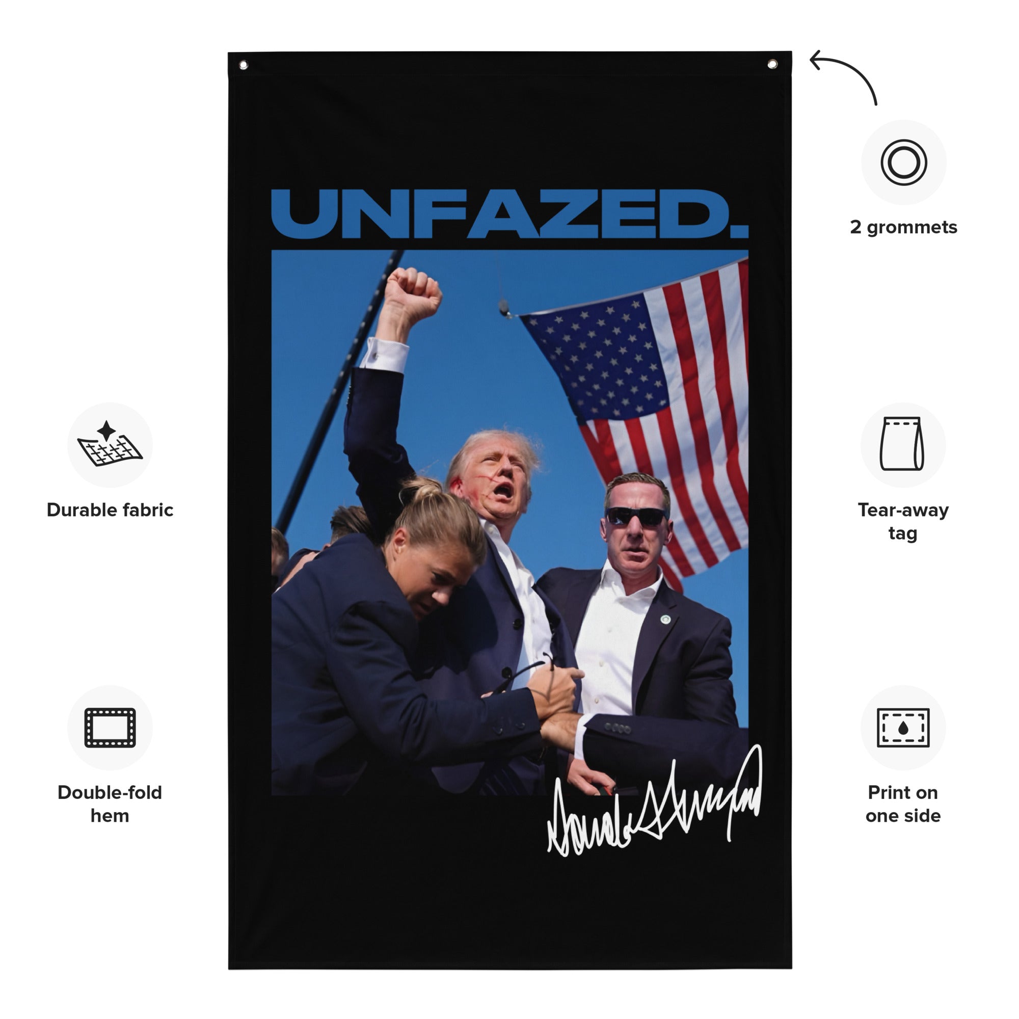 Unfazed Presidential - Flag (Black)