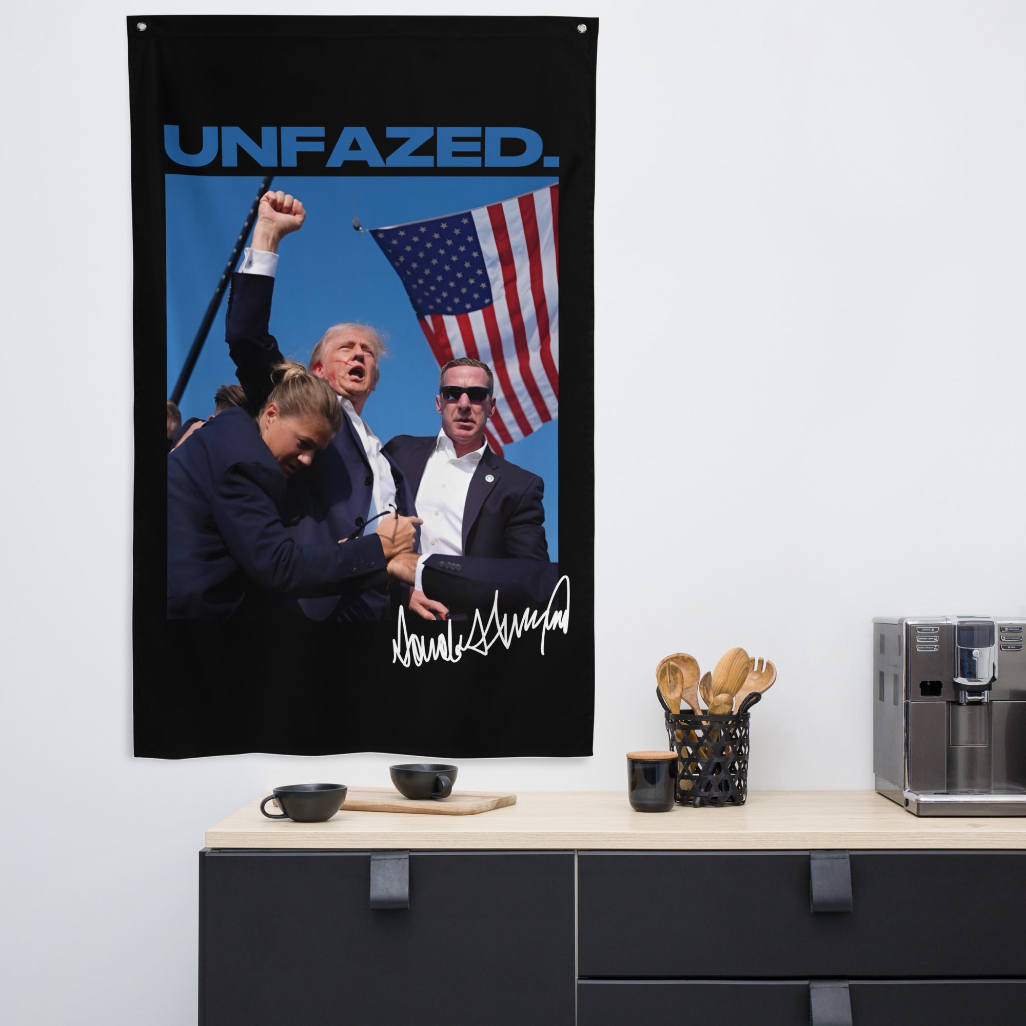Unfazed Presidential - Flag (Black)