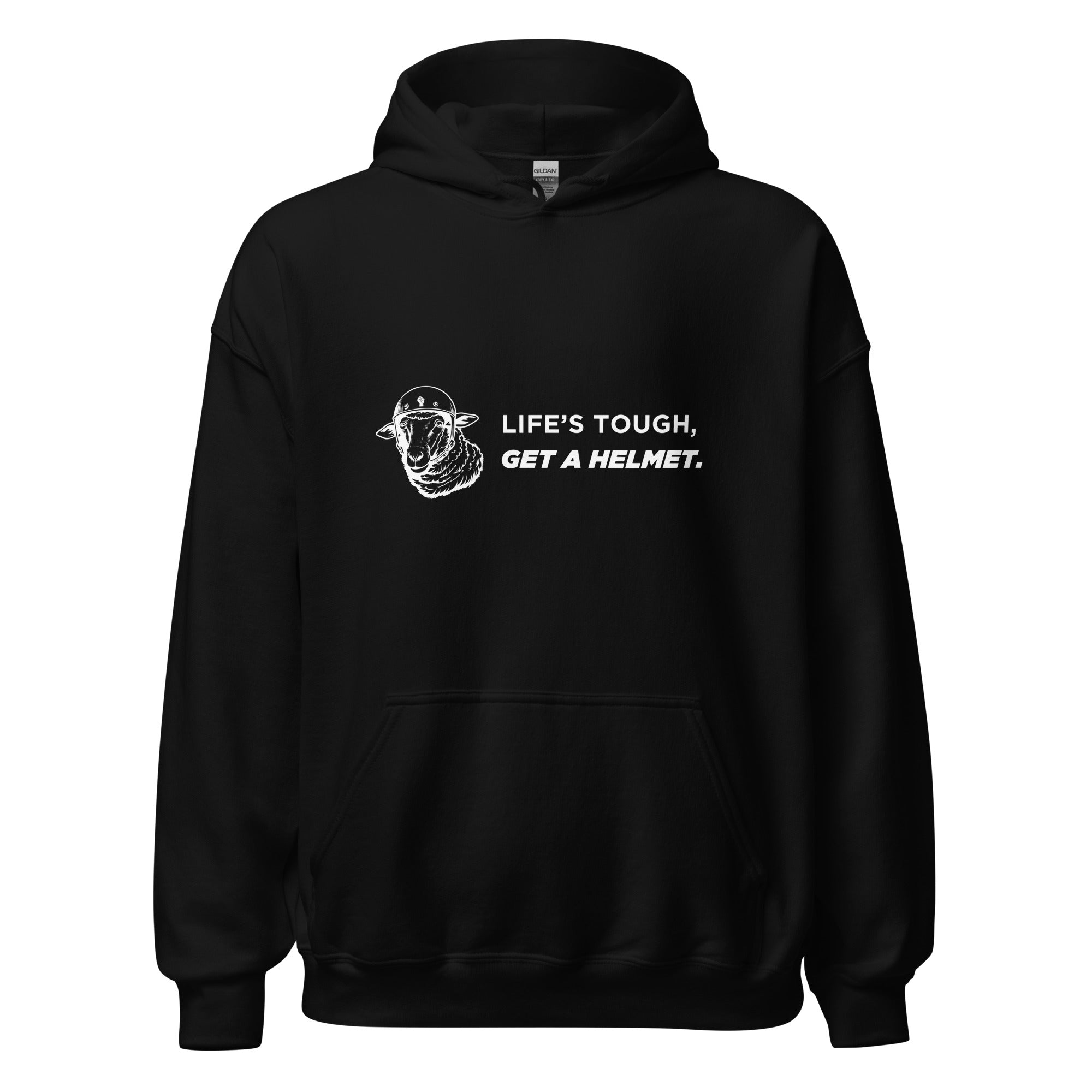 Life's Tough, Get A Helmet - Hoodie (Black)