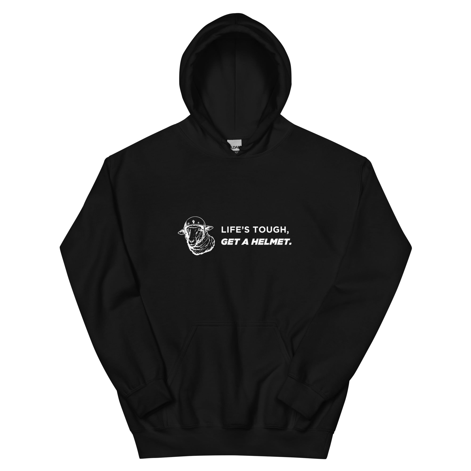 Life's Tough, Get A Helmet - Hoodie (Black)