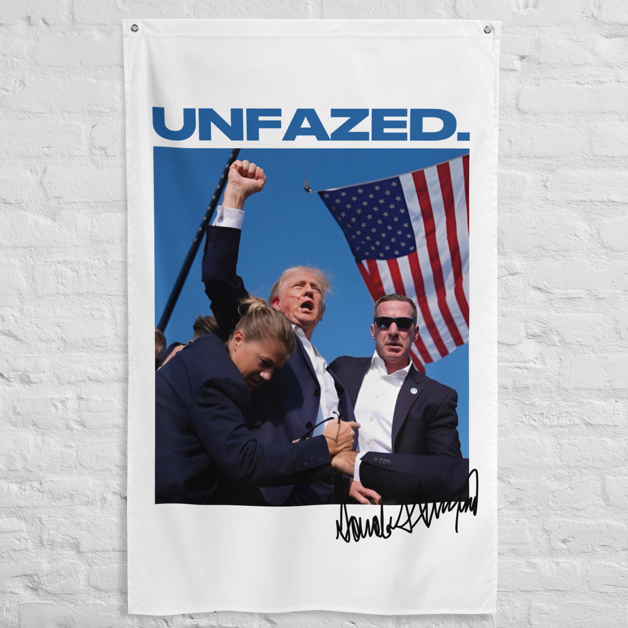 Unfazed Presidential - Flag (White)