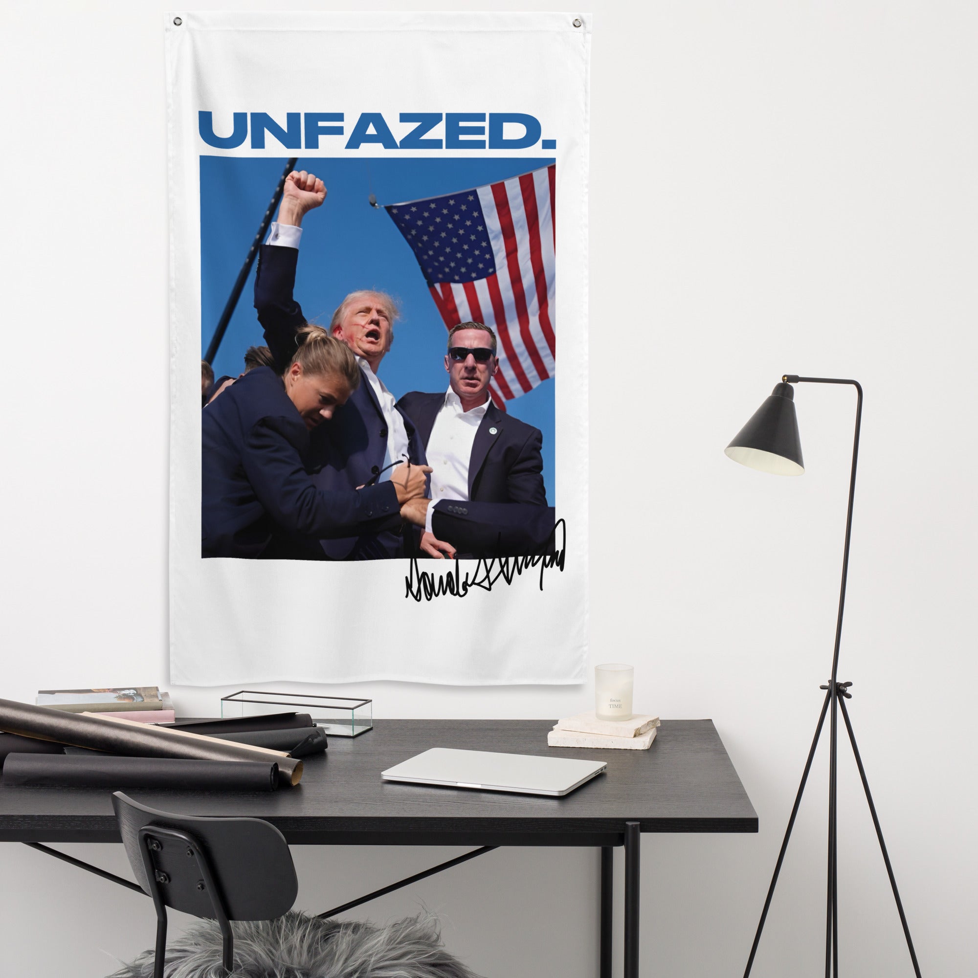 Unfazed Presidential - Flag (White)