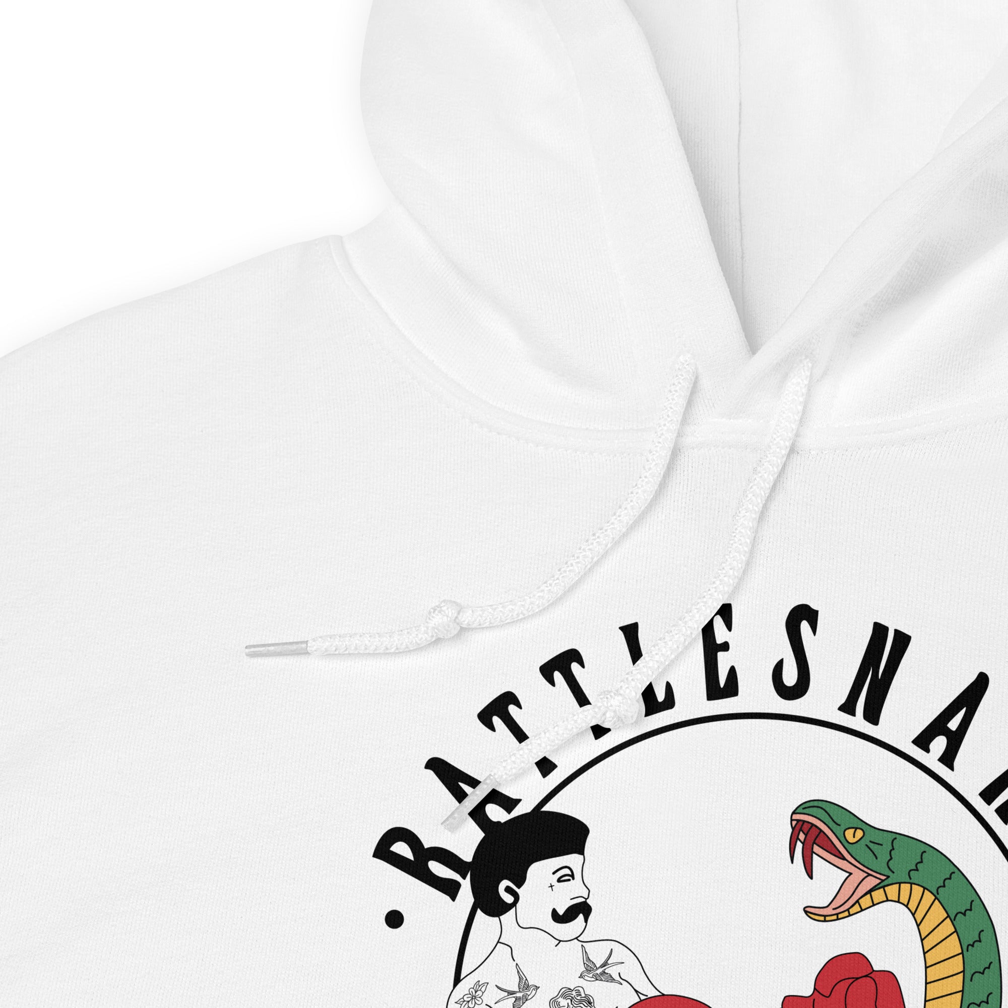 RattleSnakeTV Logo Feature - Hoodie (White)