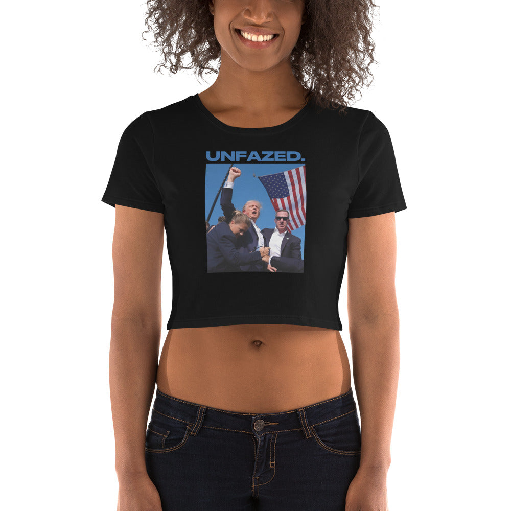 Iconic Unfazed - Women's Crop Tee (Black)